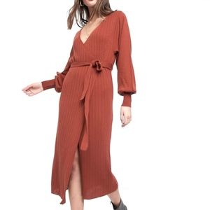 ASOS DESIGN Tall Knitted Wrap Dress